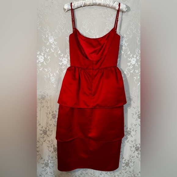 Betsey Johnson Red Tulip Layered Midi Dress – Size 2 (NWT, Vintage) - Picture 6 of 7